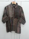 Tribal Stripe Fusion Crepe Shirt