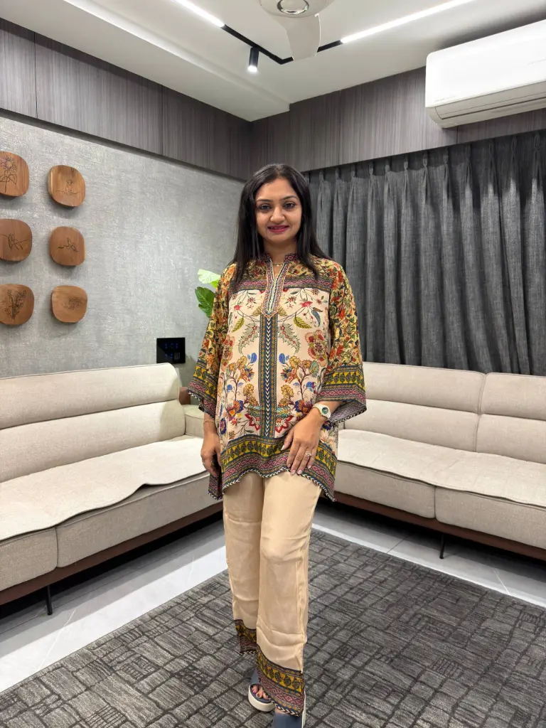 Ethnic Floral Fusion Co-ord Set