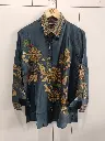 Peacock Floral Crepe Shirt 