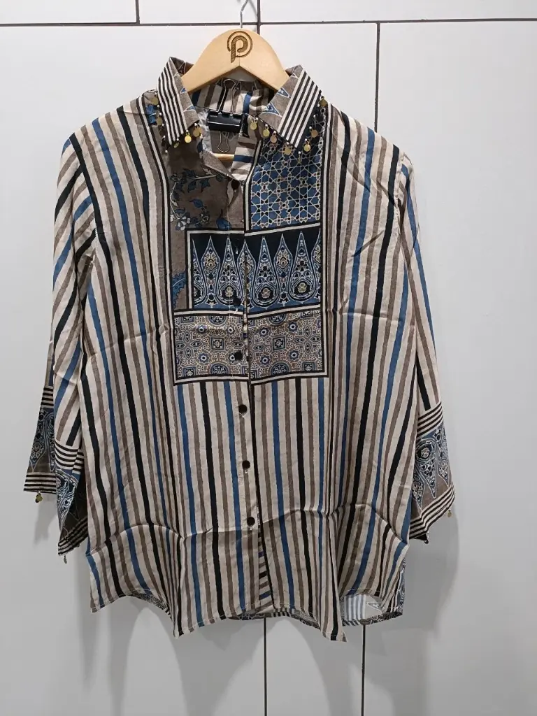 Urban Stripe Muslin Shirt