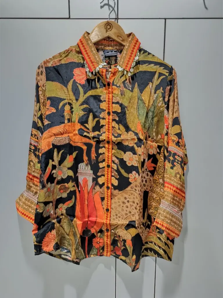 Jungle Muse Crepe Shirt