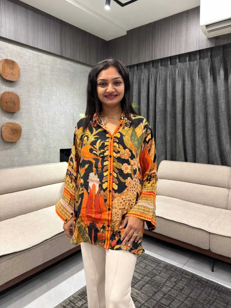 Jungle Muse Crepe Shirt