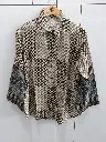 Monochrome Ethnic Muslin Shirt