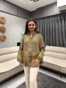 Rustic Ethnic Muslin Shirt