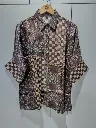 Mauve Mosaic Heritage Crepe Shirt