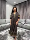 Mocha Grace Cotton Dress