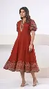 Rust Royale Cotton Dress