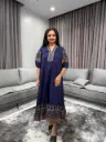 Midnight Heritage Cotton Dress