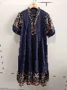 Midnight Heritage Cotton Dress