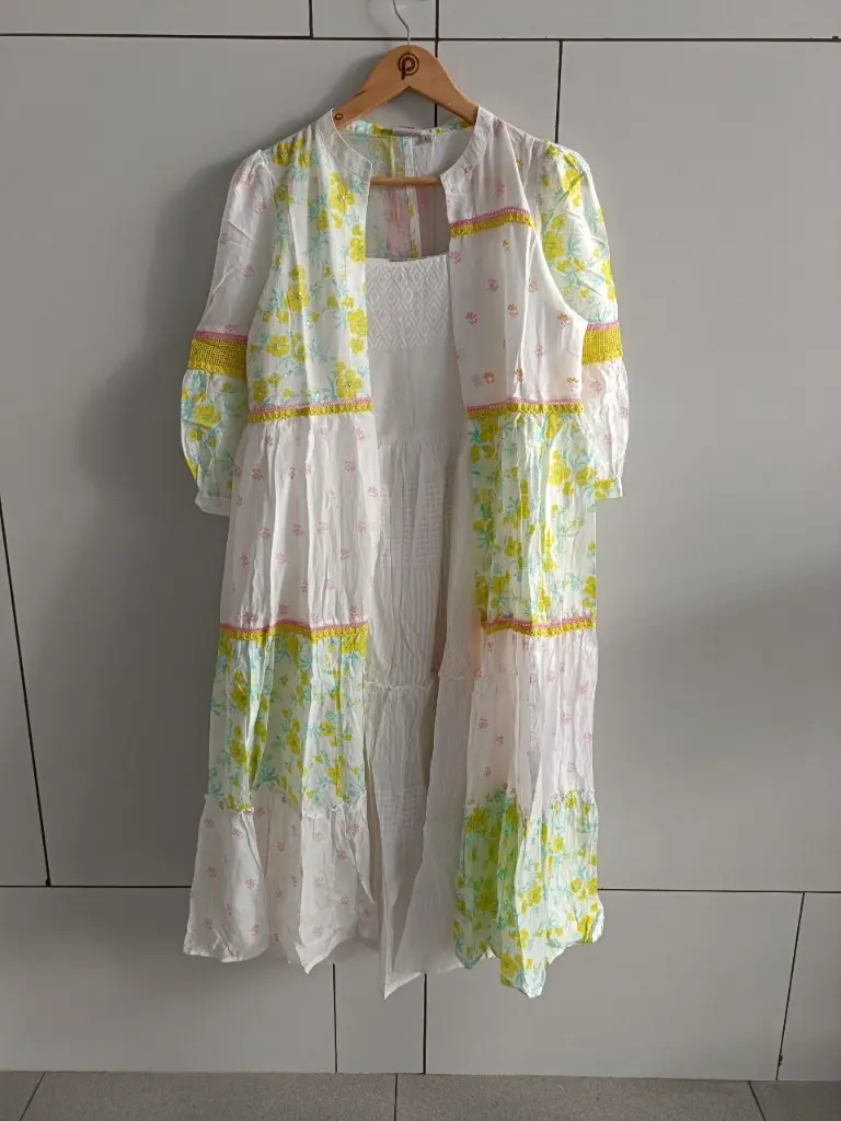 Yellow Blossom Shrug Dress