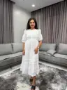 Snow Grace Cotton Dress