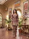 Royal Stripe Muslin Co-ord Set