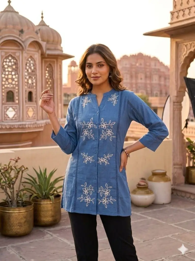 Blue Breeze Premium Cotton Top