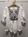 Ivory Bloom Embroidered Top