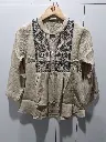 Sand Dune Embroidered Top