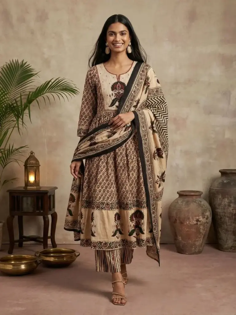 Heritage Bloom Premium Cotton 3-Piece Set