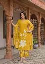 Mustard Bloom Premium Cotton Suit Set