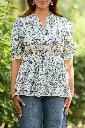 Blue Blossom Premium Cotton Top