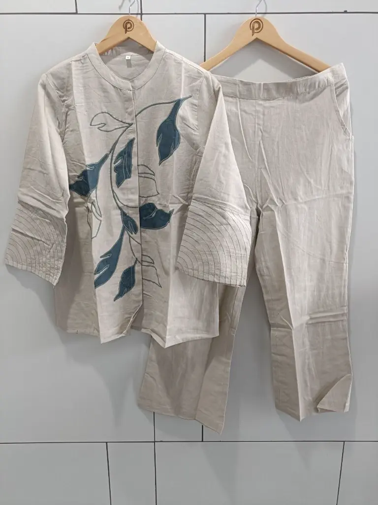 Ivory Leaf Flex Co-Ord Set