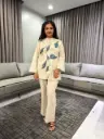 Ivory Leaf Flex Co-Ord Set