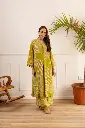 Mustard Muse Printed Kurta Palazzo Set
