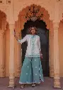 Mint Elegance Mull Cotton Co-ord Set