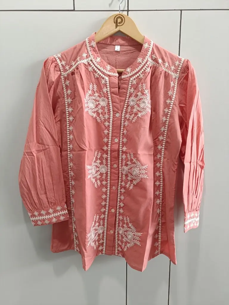 Rose Bloom Mull Top