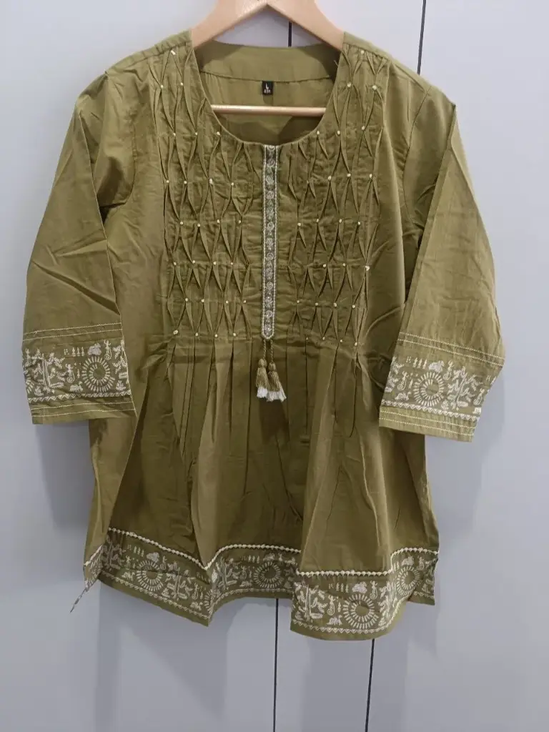 Olive Grace Cotton Top