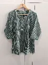 Sage Stripe Cotton Top