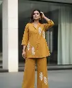 Mustard Leaf Pure Cotton Co-ord Set