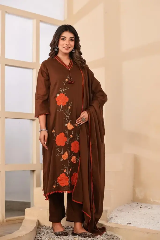 Cocoa Bloom Mull Mull Cotton 3-Piece Set