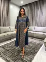 Royal Indigo Printed Cotton Dress