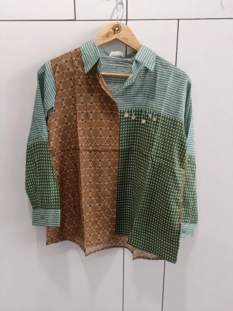 Emerald Earth Muslin Shirt Top