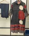 Midnight Orbit Muslin Kurta Set