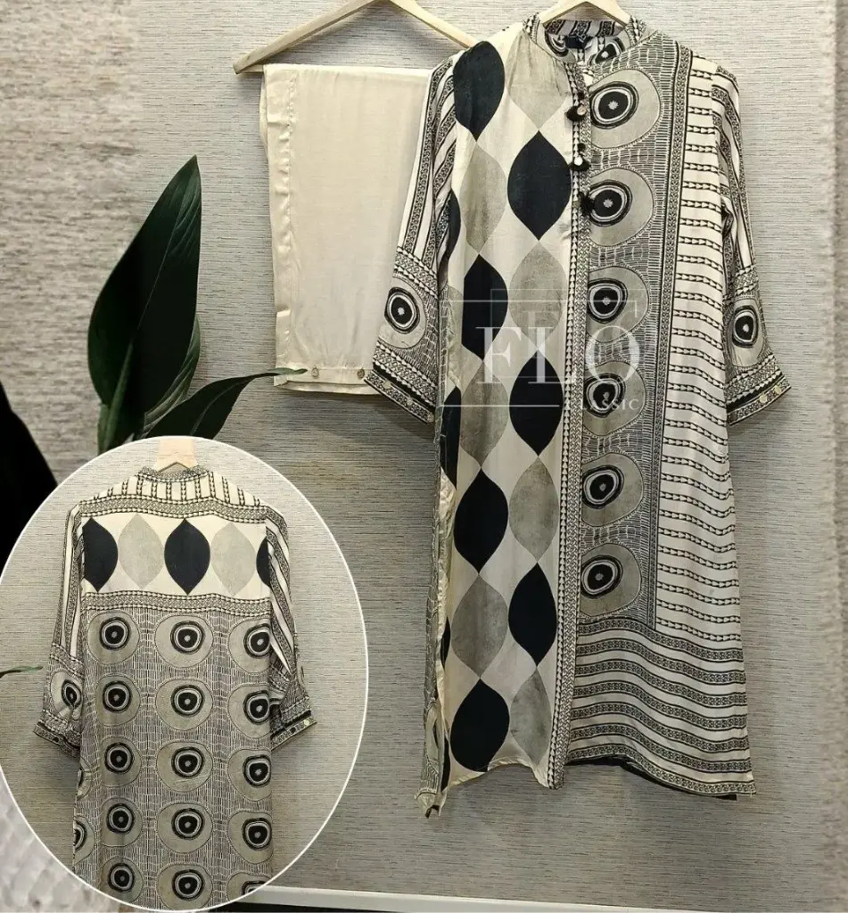 Monochrome Fusion Kurta Set