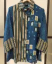 Indigo Heritage Muslin Shirt Top