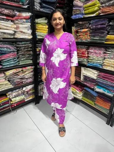 Pushpa Pop Floral Cotton Set