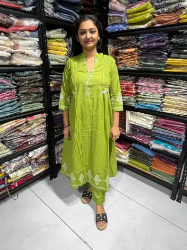 Pari Lime Radiance cotton Set