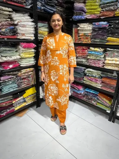 Kaashi Blooming Trails 2-Piece cotton Set