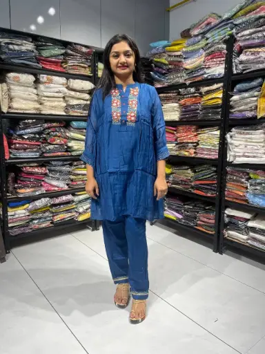 Noor Handwork Banarasi Mull Chanderi Set