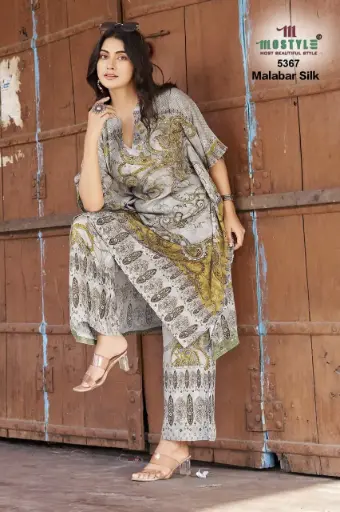 Noor Kashmira Print Kaftan Co-ord Set