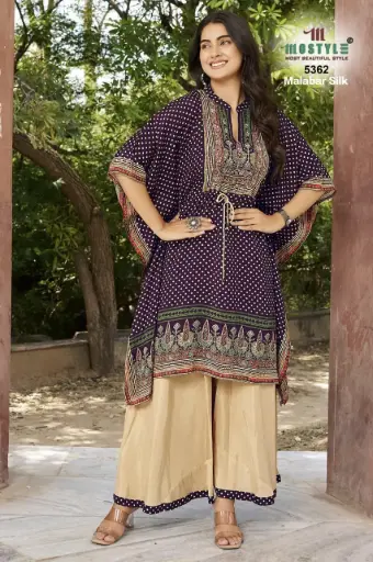 Aarzoo Kashmira Print Kaftan Co-ord Set