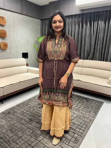 Aarzoo Kashmira Print Kaftan Co-ord Set