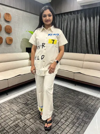 Hand Painted Cotton Co-Ord Set