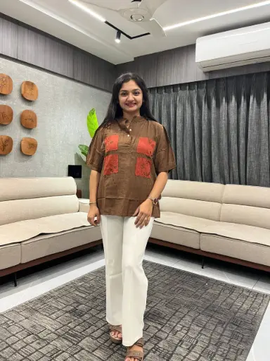 Earthy Elegance Linen Top