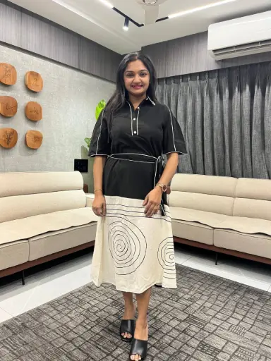 Monochrome Elegance Dress