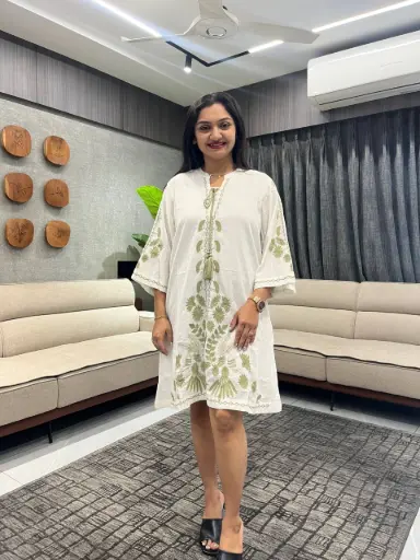 Olive Whisper Mull Tunic