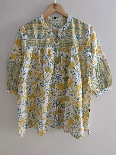 Sunshine Bloom Cotton Top