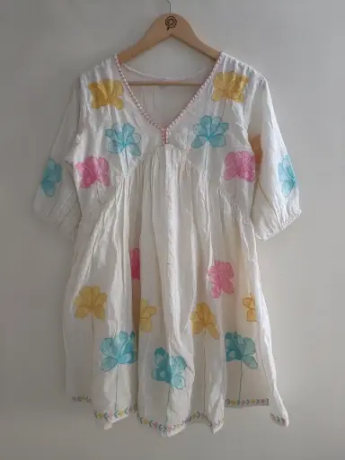 Pastel Bloom Dobby Tunic