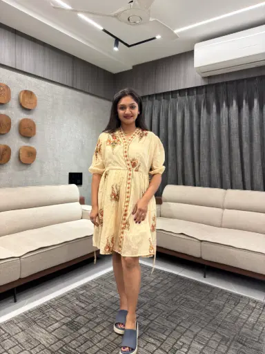 Ivory Heritage Belted Cotton Tunic